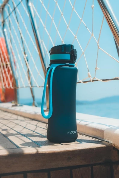 Vagonlife 550 ml Tritan  Silikn Taşıma Askılı Su Matarası - 5