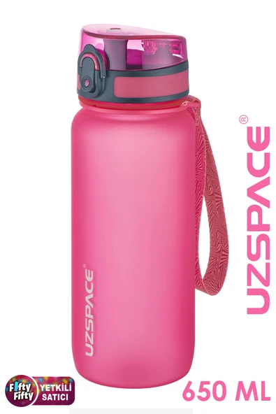 Uzspace 650 ml Tritan Su Matarası 14 Farklı Renk Softtouch - 10