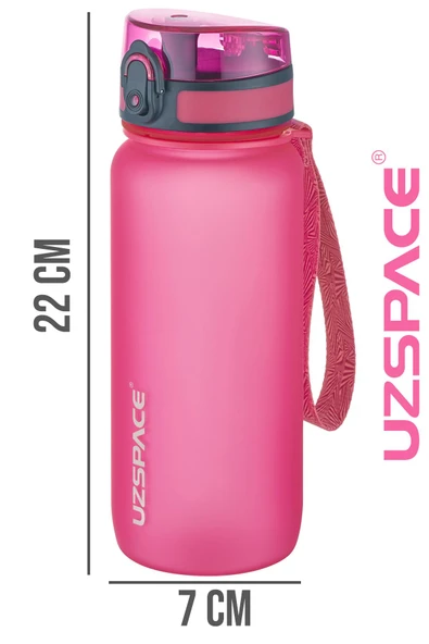 Uzspace 650 ml Tritan Su Matarası 14 Farklı Renk Softtouch - 12