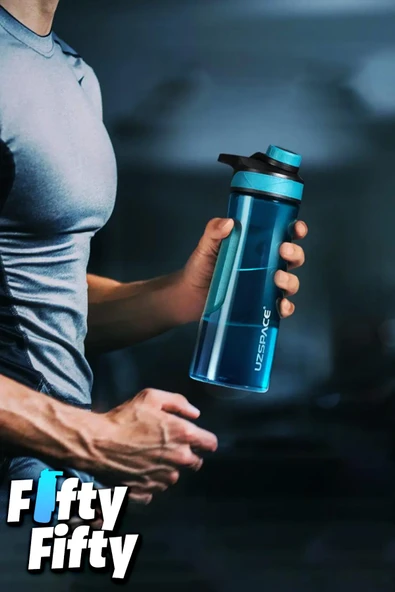 Uzspace Manyetik Kapaklı 530 ml Silikon Gövde Tritan Su Matarası - 7