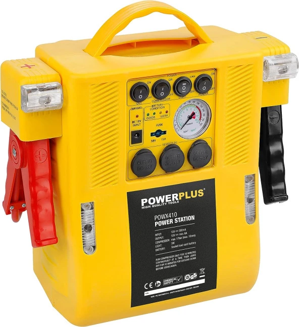 Powerplus POWX410 Akü Takviye Cihazı ve Hava Kompresörü (Batarya Sorunlu)