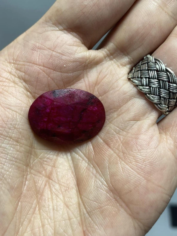 Faset Kesim Doğal Yakut Taşı 41,8 Karat ( Ruby , Rubin Stone) - 2