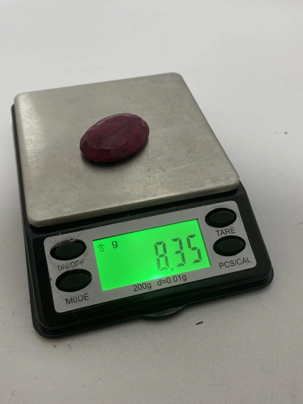 Faset Kesim Doğal Yakut Taşı 41,8 Karat ( Ruby , Rubin Stone) - 7