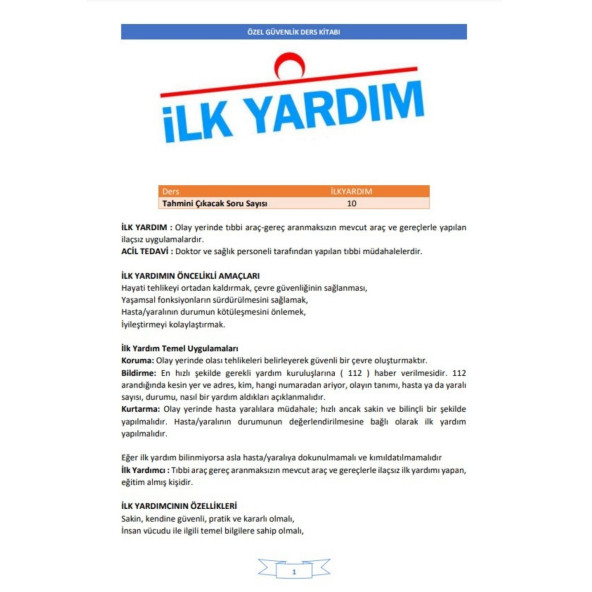 Özel Güvenlik Eğitim Seti (Silahlı) - 7
