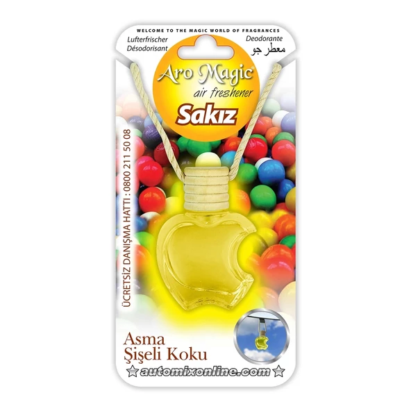 AUTOMİX AROMAGİC ASMA ŞİŞE KOKU SAKIZ