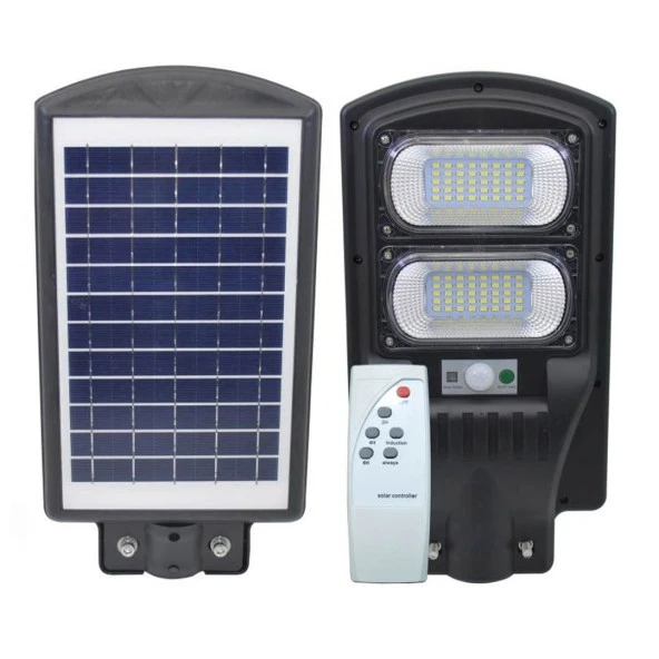 Powermaster PM-23011 Solar Ledli Kumandalı 100 Watt Sokak Lambası Ayaklı Sensörlü Güneş Enerjili Kumandalı Lamba