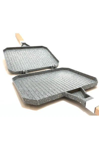 Taşhan T-0505 Greblon İç Dış Granit Ocak Üstü Tost Makinesi - 23x17 Cm - 3