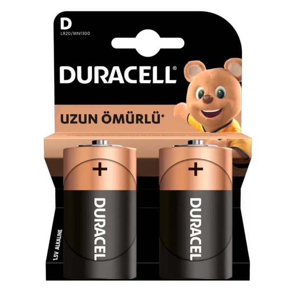 DURACELL LR20-MN1300 D Boy Pil Alkalin 2Li Paket