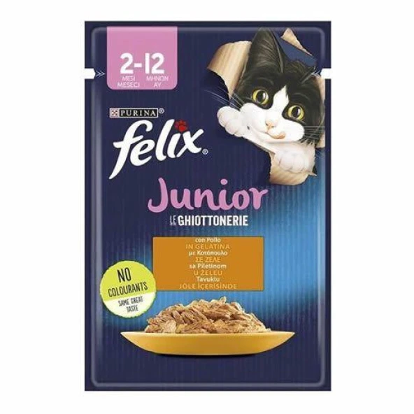 Felix Tavuklu Yavru Kedi Pounch Yaş mama 85gr