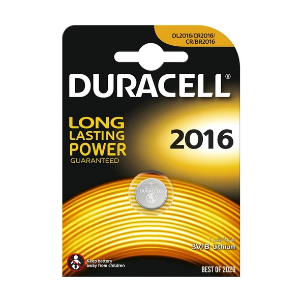 DURACELL Pil Düğme 2016 3V Tekli