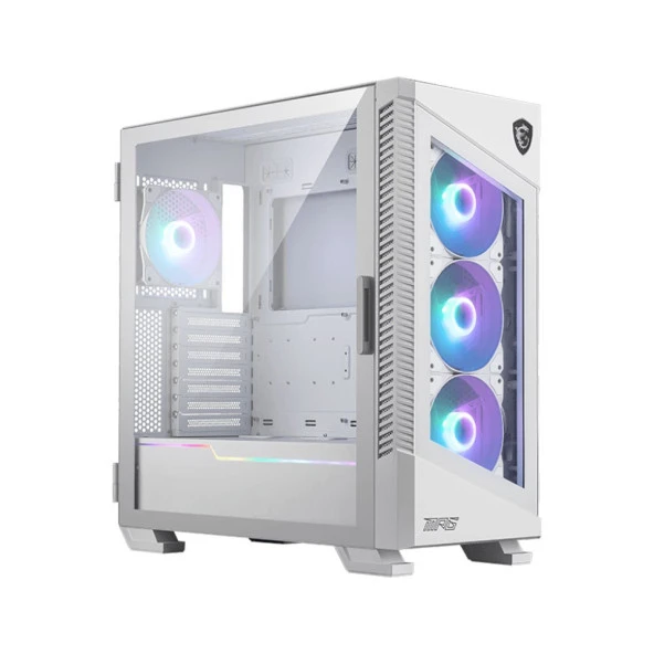 MSI MPG VELOX 100R WHITE Temperli Cam USB Type-C A-RGB Fan Mid-Tower ATX Gaming Bilgisayar Kasası - 2