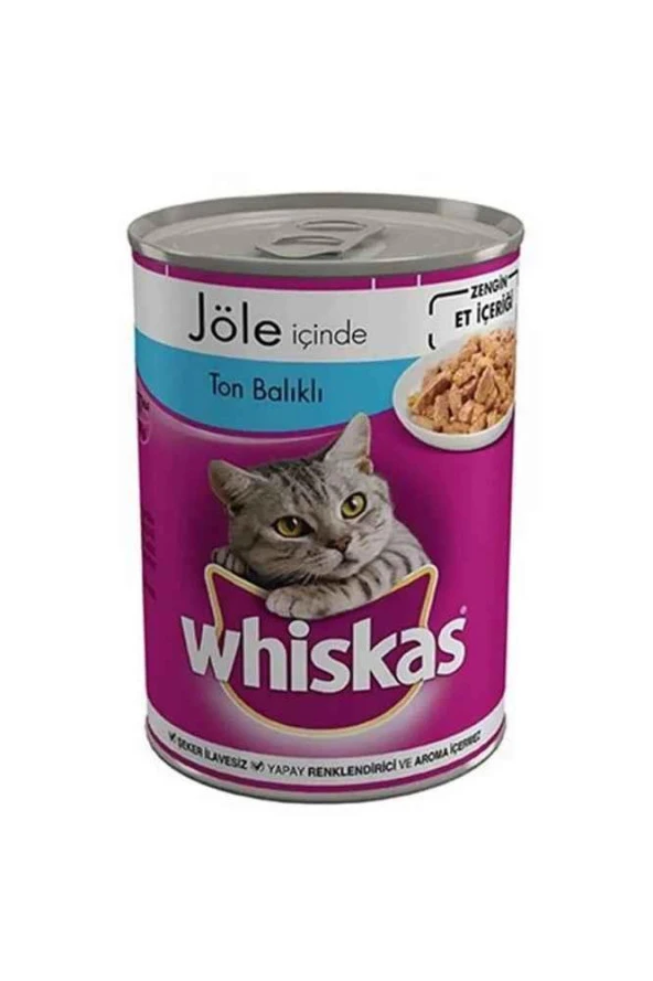 Whiskas Jöle İçinde Ton Balıklı Kedi Konservesi 400gr