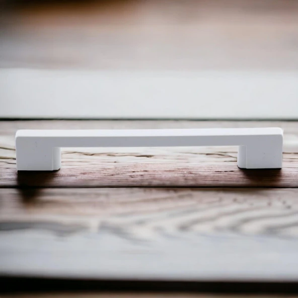 Mobilya Mutfak Dolabı Çekmece Dolap Kulpları Kapak Kulpu Kulbu Beyaz 160 mm Plastik Kulp - Resim 3