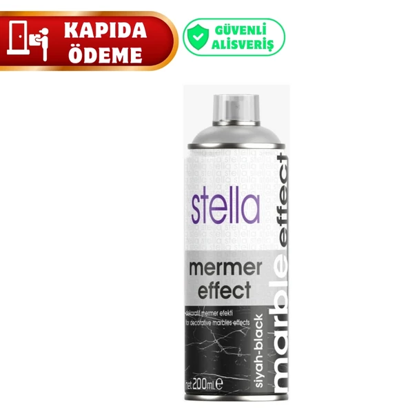 STELLA Mermer Efekti Siyah Sprey