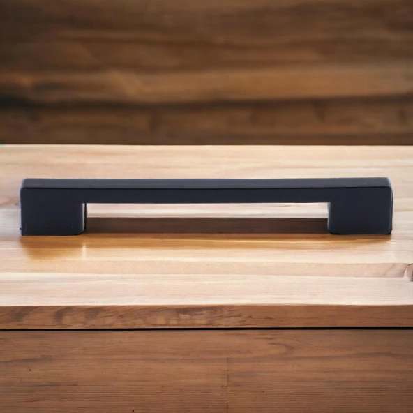 Mobilya Mutfak Dolabı Çekmece Dolap Kulpları Kapak Kulpu Kulbu Siyah 160 mm Plastik Kulp - 4