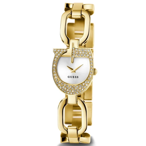 GUESS GUGW0683L2 ALTIN KAPLAMA TAŞLI KADIN KOL SAATİ - 5