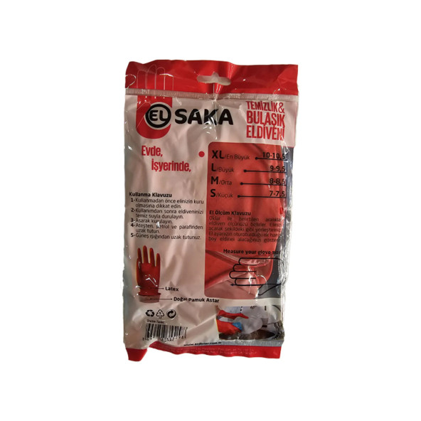 El Saka Sıvacı Eldiveni Bulaşık Eldiveni Koli (30 Çift + 5 Çift Hediye) - 3