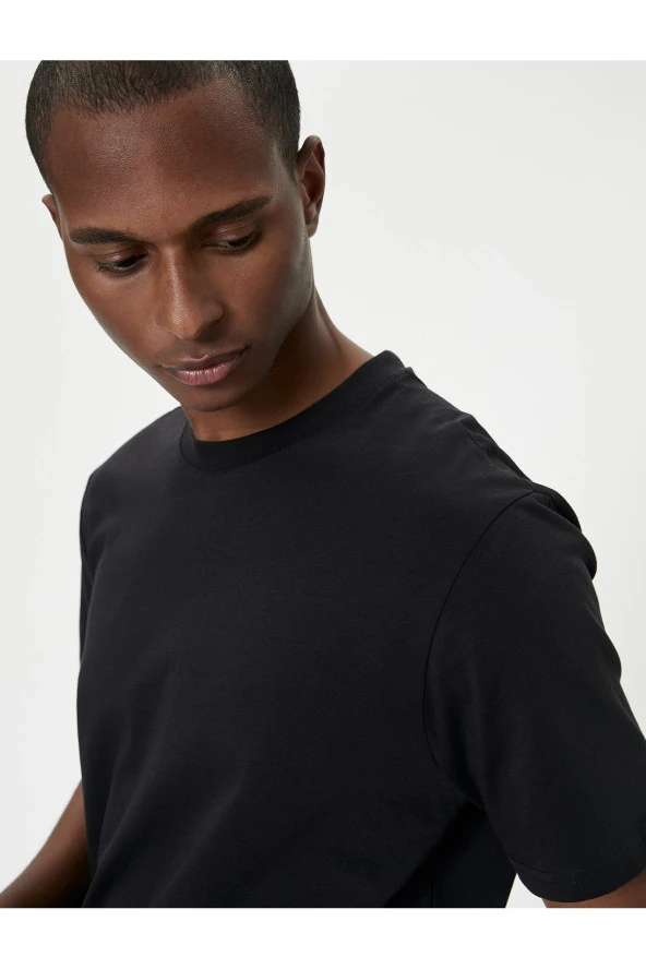 Basic Tişört Bisiklet Yaka Kısa Kollu ürün görseli 1