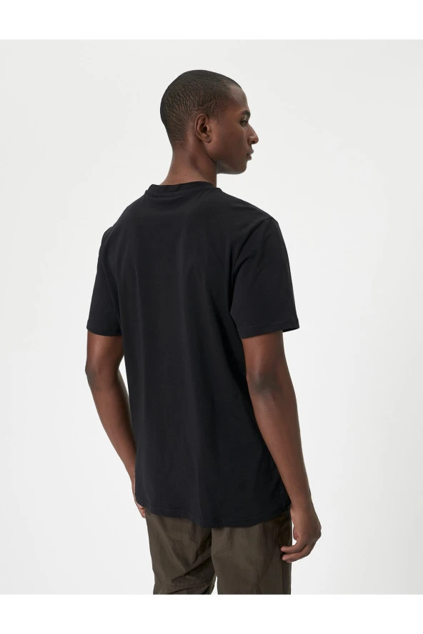 Basic Tişört Bisiklet Yaka Kısa Kollu - Resim 4