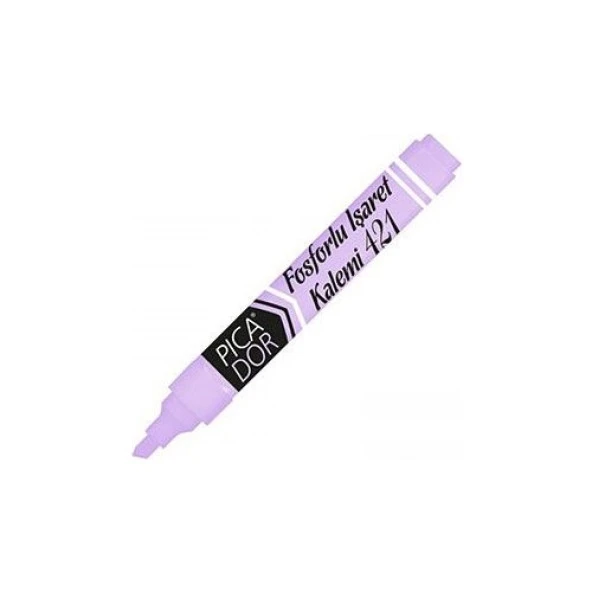 Picador 421 Pastel Fosforlu Kalem Mor
