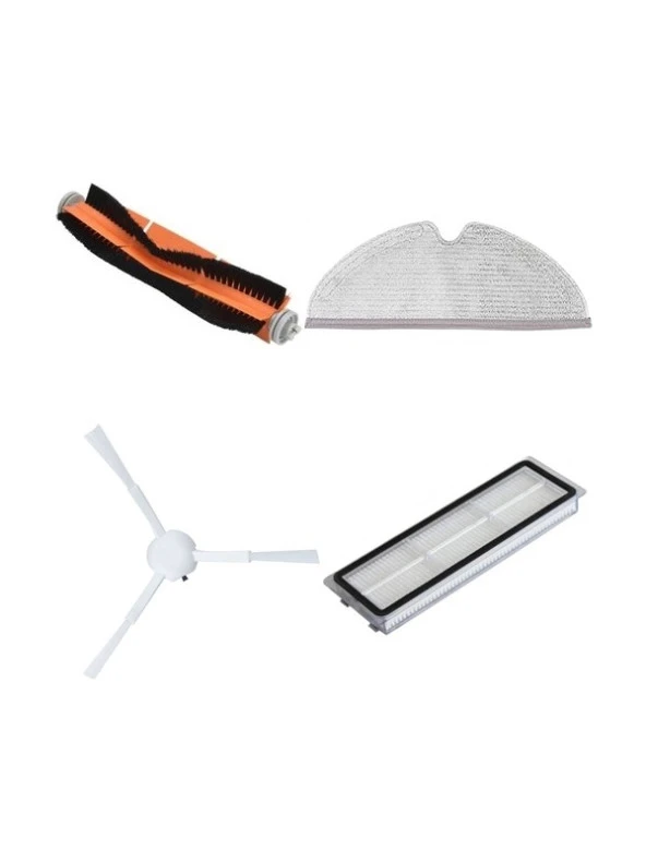 srfn ticaret Xiaomi Vacuum Mop 2 (STYTJ03ZHM) Uyumlu Akıllı Robot Süpürge 4 Parça Set ürün görseli 1