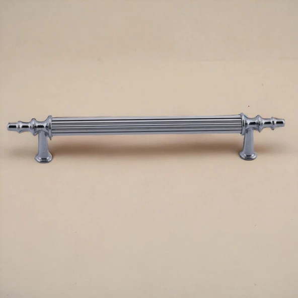 Mobilya Mutfak Dolabı Çekmece Dolap Kulpları Kapak Kulpu Kulbu Krom Renk 128 mm Metal Kulp - 5