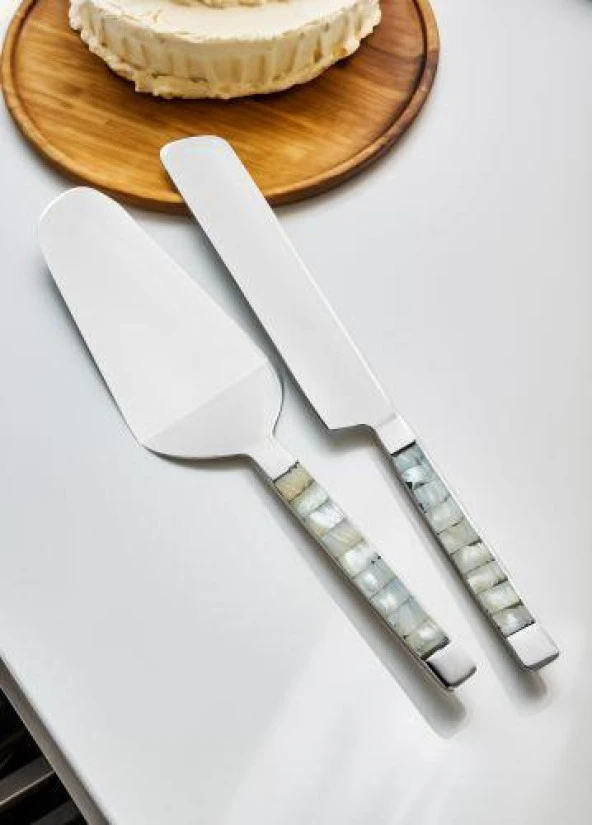 The Mia Pearl Pasta Servis Takımı White 2 Parça CKB0174 - 2