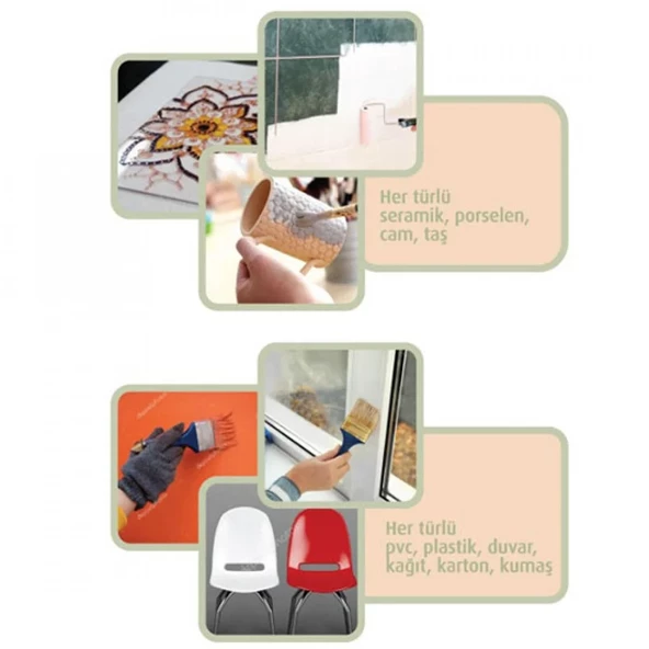 STELLA Su Bazlı Saf Akrilik Boya Ihlamur 1 Lt - 4