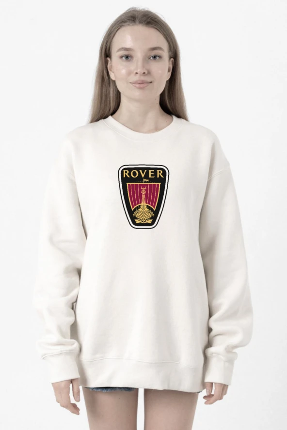 Vikings Rover Amblem Beyaz Kadın 2ip Sweatshirt