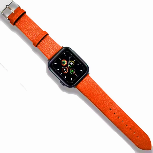 Apple Watch 10 42mm - 38/40/41mm Kordon Deri Hermes Kordon 2/3/4/5/6/se/7/8/9 - 11