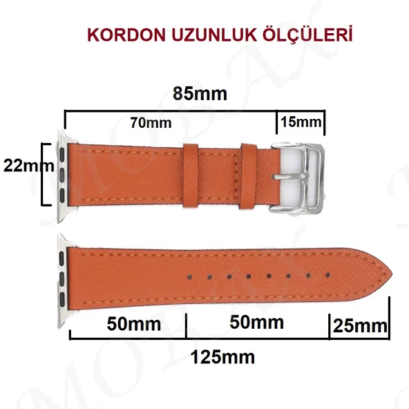 Apple Watch 10 42mm - 38/40/41mm Kordon Deri Hermes Kordon 2/3/4/5/6/se/7/8/9 - 2