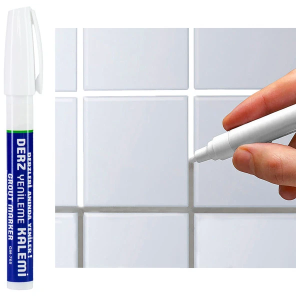 Aletçantam Derz Kalemi Fayans Seramik Derz Arası Boşluk Yenileme Kalemi -  Beyaz ürün görseli