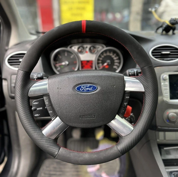 Ford Focus 2.5 Araca Özel Direksiyon Kılıfı (Derisi Sökülüp Yapılması Gerekiyor)