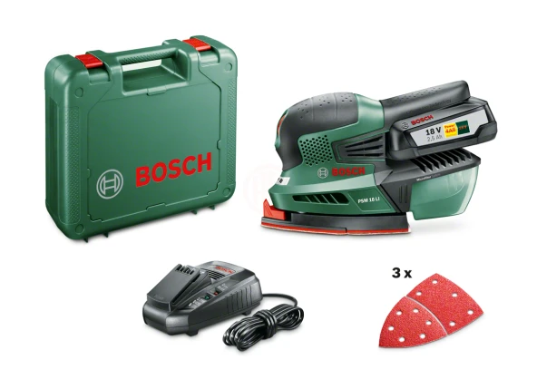 Bosch Akülü Zımpara Makinesi PSM 18 LI (1 x 2,5 Ah Akü) - 06033A1303