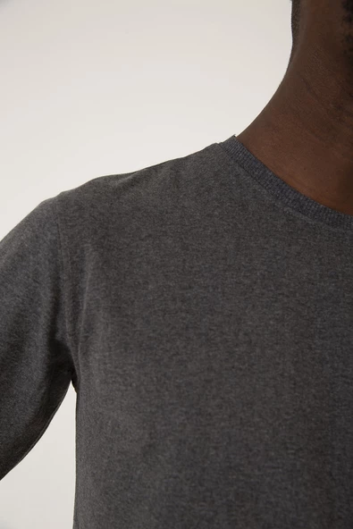 Dark Mono Füme Erkek 2ip Sweatshirt - Resim 6