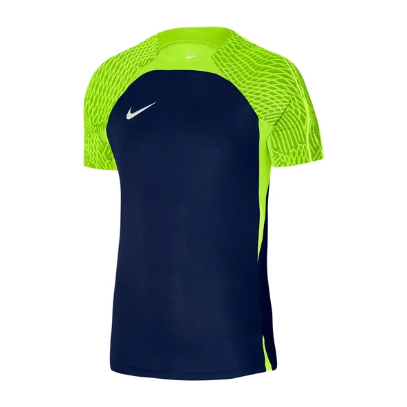 Nike DR2276 M Nk Df Strk23 Top Ss Lacivert-Neon Yeşil