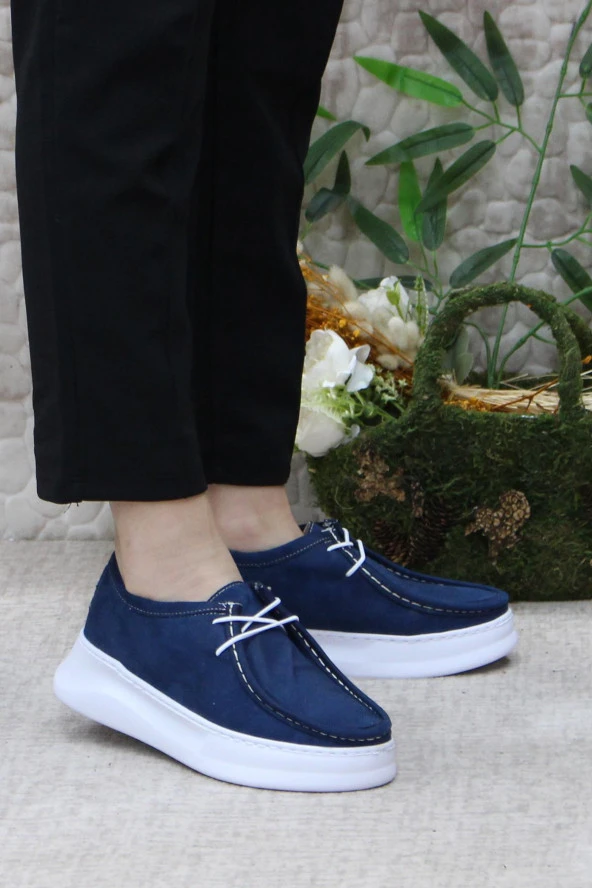 Fort Gnd 32600 Lacivert Süet Comfort Hafif Rahat Günlük Kadın Ayakkabı ürün görseli