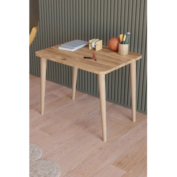 Yüceer Home Montessori Aktivite Masası ve Sandalyesi Çalışma Seti Atlantik Çam - 3