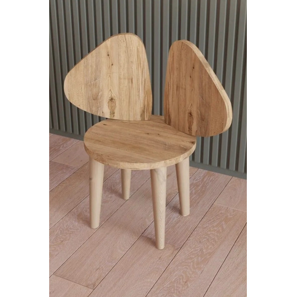 Yüceer Home Montessori Aktivite Masası ve Sandalyesi Çalışma Seti Atlantik Çam - 4