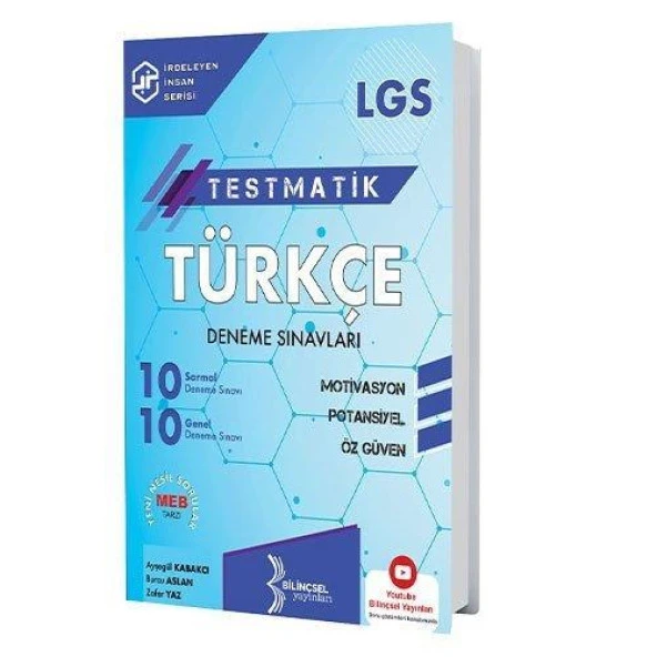 LGS Testmatik Türkçe Deneme Sınavları Bilinçsel Yayınları