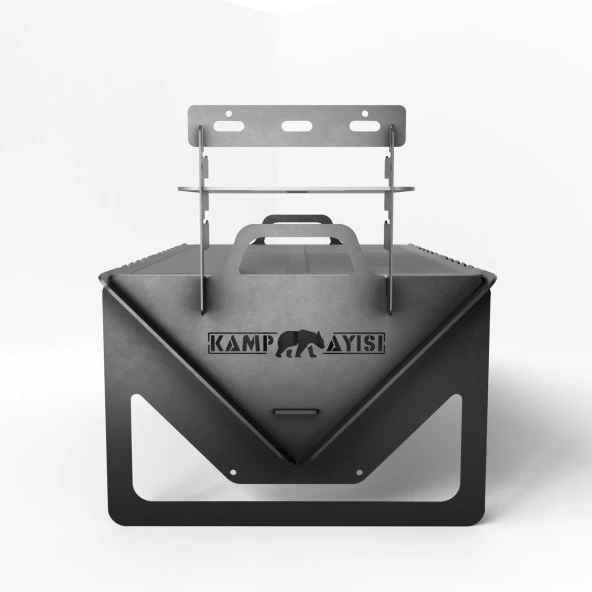 Kamp Ayısı® Grillogy™ Barbekü Su Geçirmez Taşıma Çantalı Katlanabilir Izgara Mangal - 3