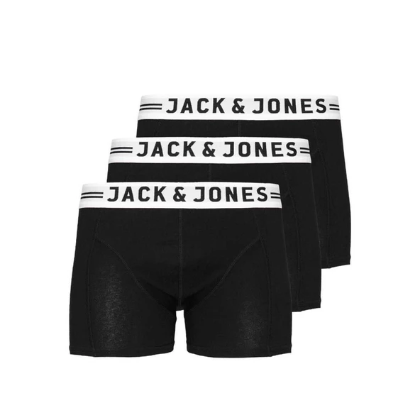 Jack & Jones 12081832 3-Pack Trunks Siyah Beyaz