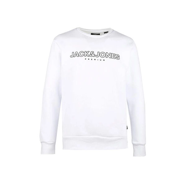 Jack & Jones 12245593 Jprblajason Branding Sweat Beyaz