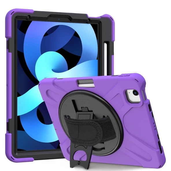 Apple iPad Air 5 10.9" 2022 Kılıf Defender Askılı Zırhlı Tank Case A2588 A2589 A2591 - 5