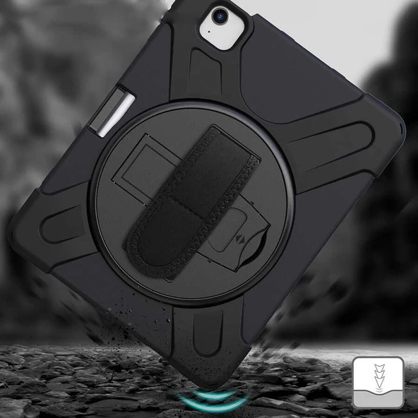 Apple iPad Air 5 10.9" 2022 Kılıf Defender Askılı Zırhlı Tank Case A2588 A2589 A2591 - 11