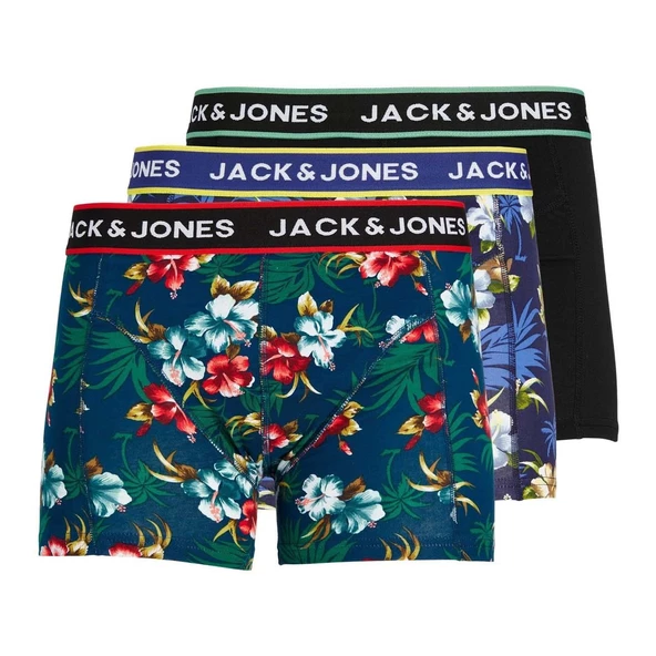 Jack & Jones 12171253 Jacflower Trunks 3 Pack.Noos Siyah