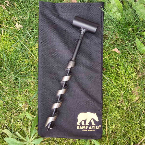 Kamp Ayısı Nordic Delme Çapı 20 Mm - Bushcraft İsveç El Burgusu Boyunduruk İsveç Ocağı Outdoor Kamp Ekipmanı - 5