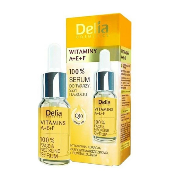 Delia Argan A+ E+ F Yüz ve Boyun İçin Gençlik İxir Yenileyici Serum 10ml