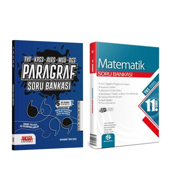 Bilgi Sarmal 11.Sınıf Matematik ve AKM Paragraf Soru Bankası Seti 2 Kitap