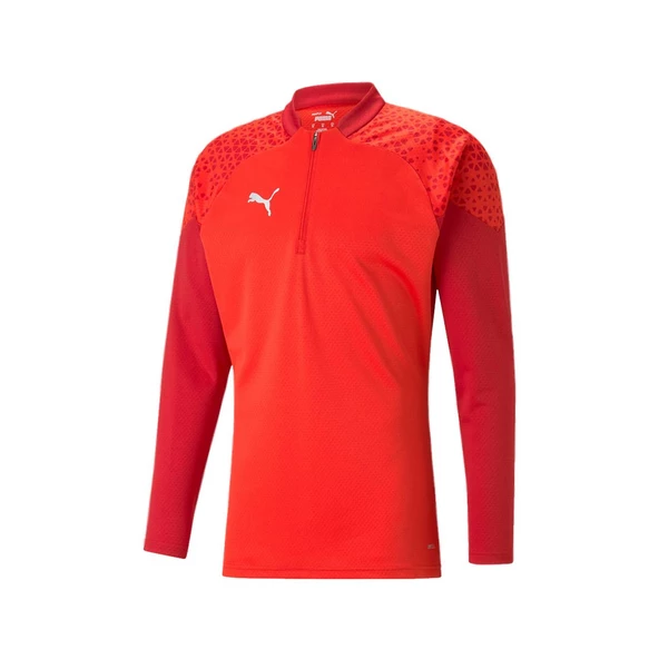 Puma 657982 Teamcup Traınıng 1/4 Zıp Top Kırmızı